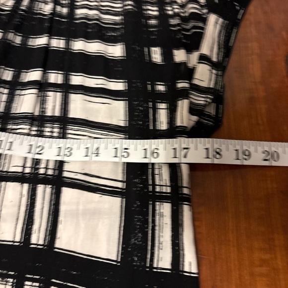 Velvet by Graham & Spencer Black White Plaid Tunic Dress Shirt Dress Belted xs - Picture 13 of 16